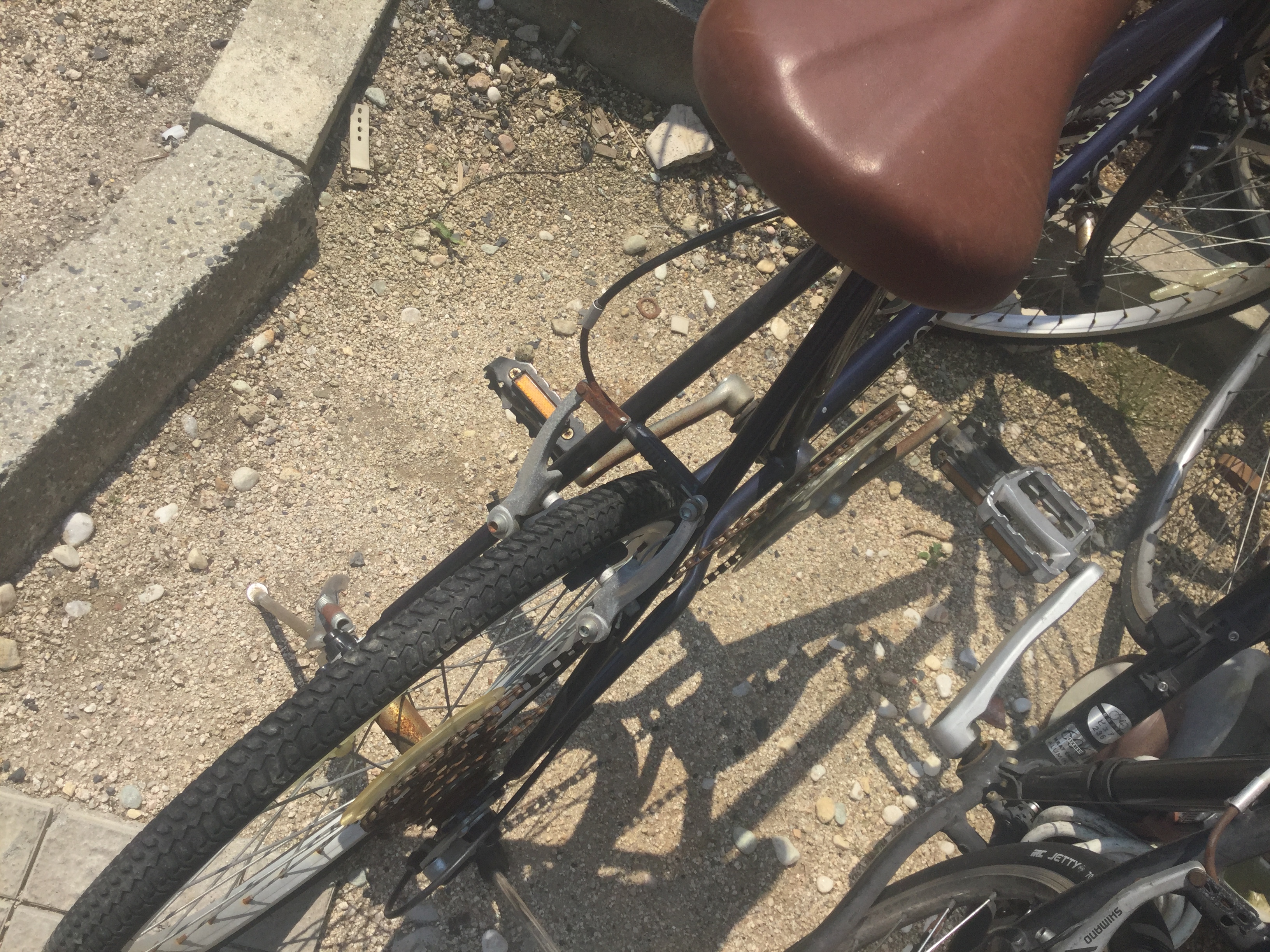 倉敷市中庄での不用品回収、粗大ゴミの片付け回収した自転車
