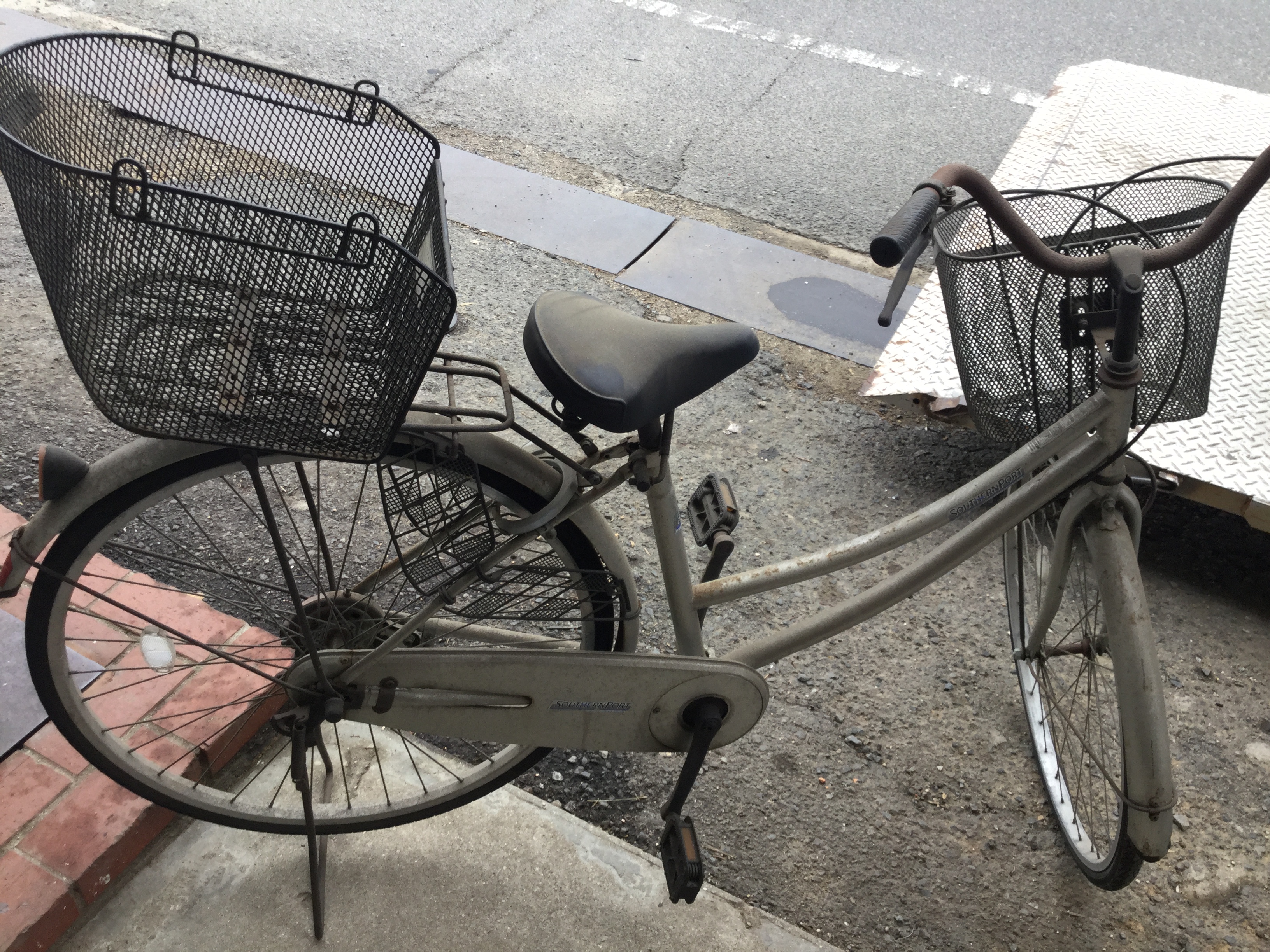 倉敷市中庄で自転車の回収から処分
