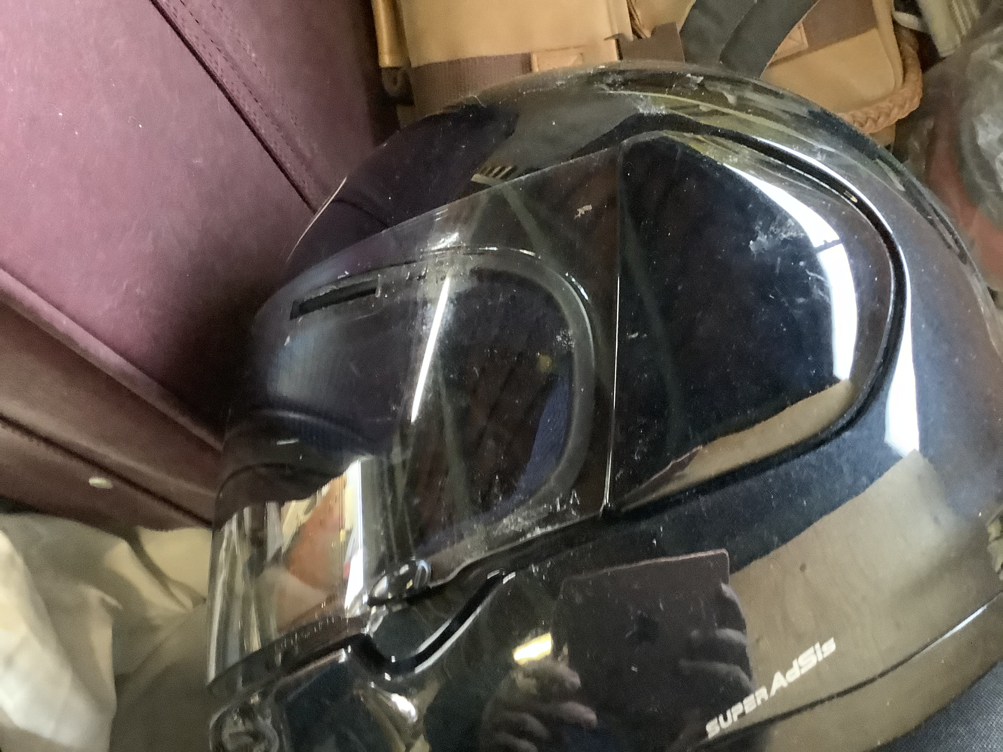 倉敷市中庄で回収したヘルメット