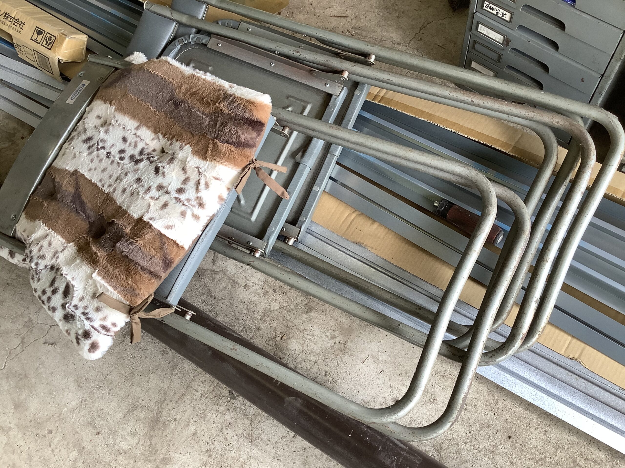 倉敷市福田で回収したパイプ椅子