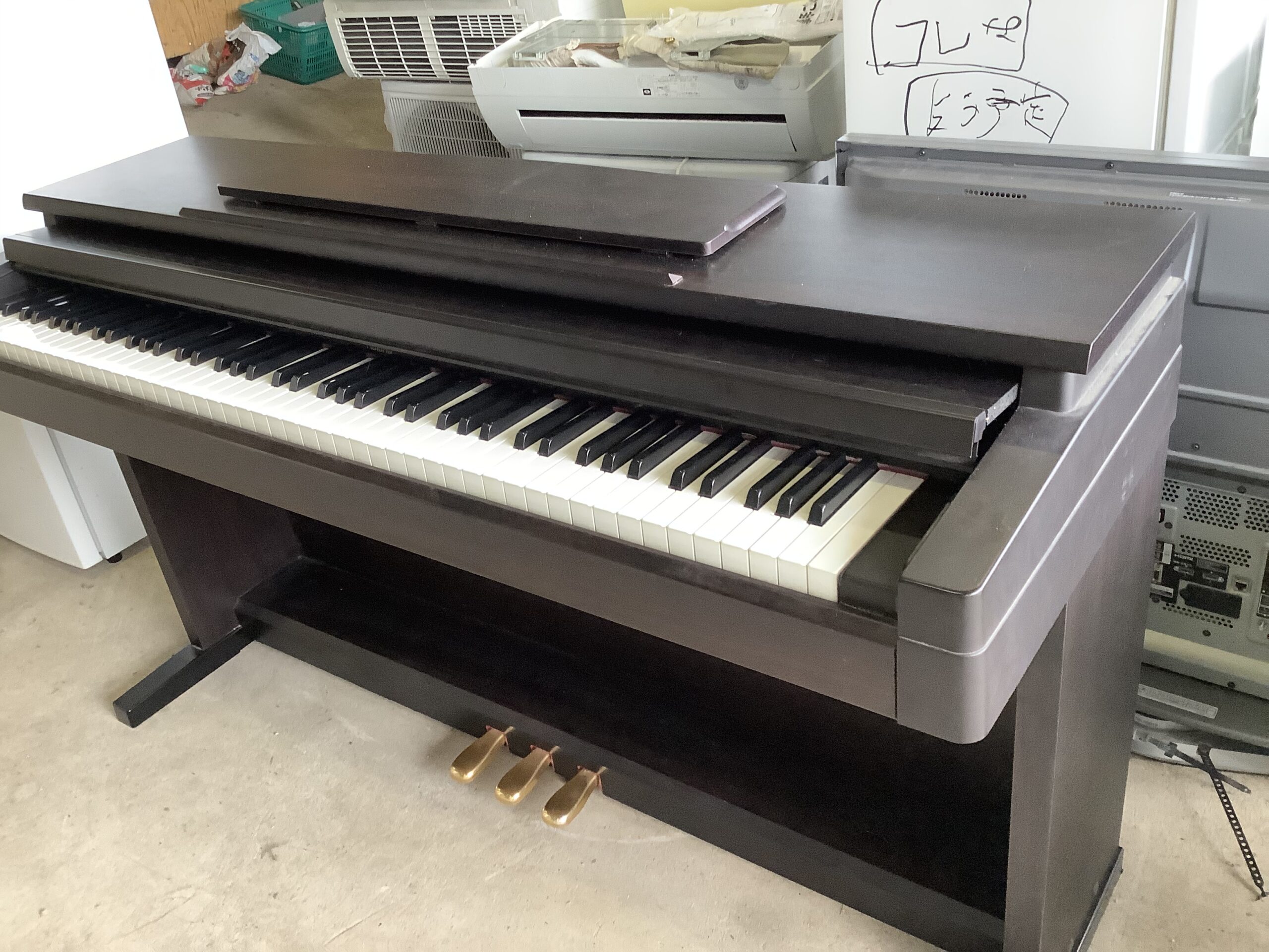 倉敷市水島で回収した電子ピアノ
