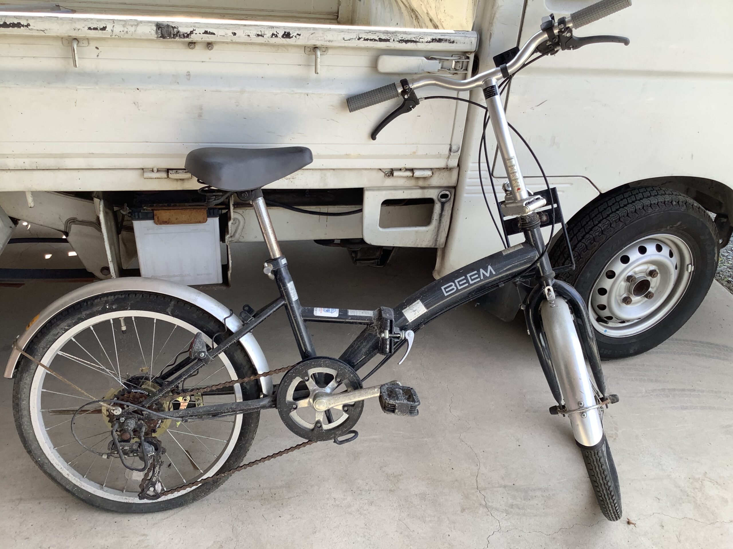 倉敷市大島で回収した自転車