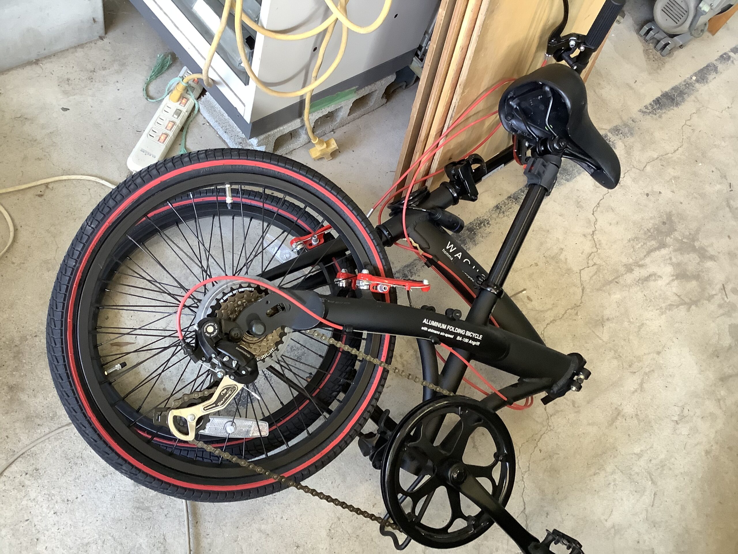 倉敷市水島で回収した折り畳み自転車