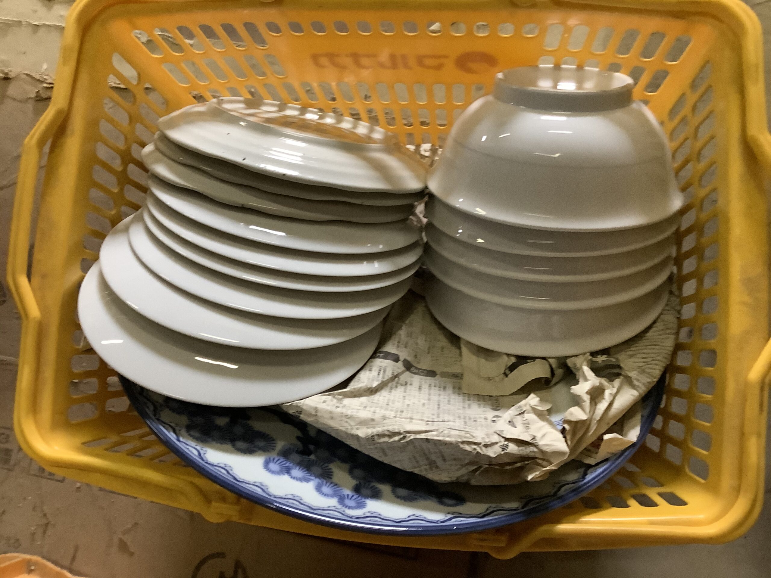 倉敷市阿知で回収した食器