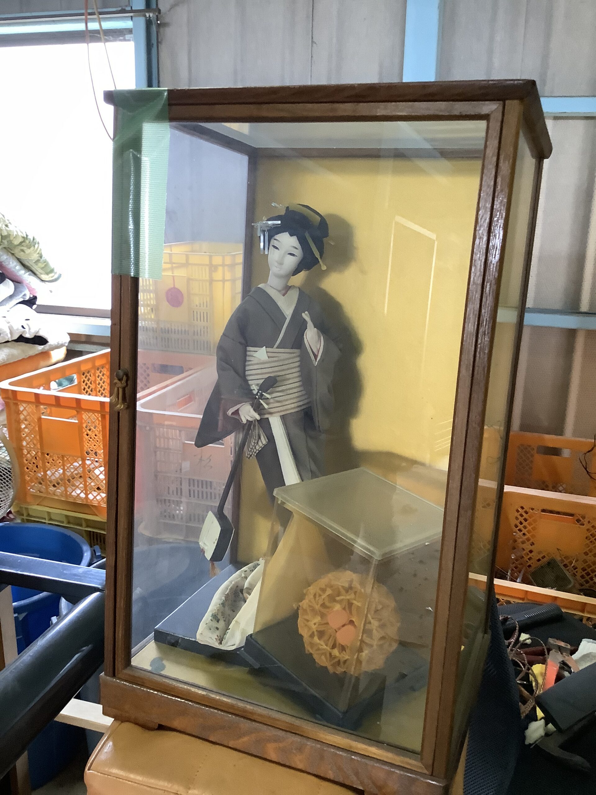 倉敷市昭和町で回収した日本人形