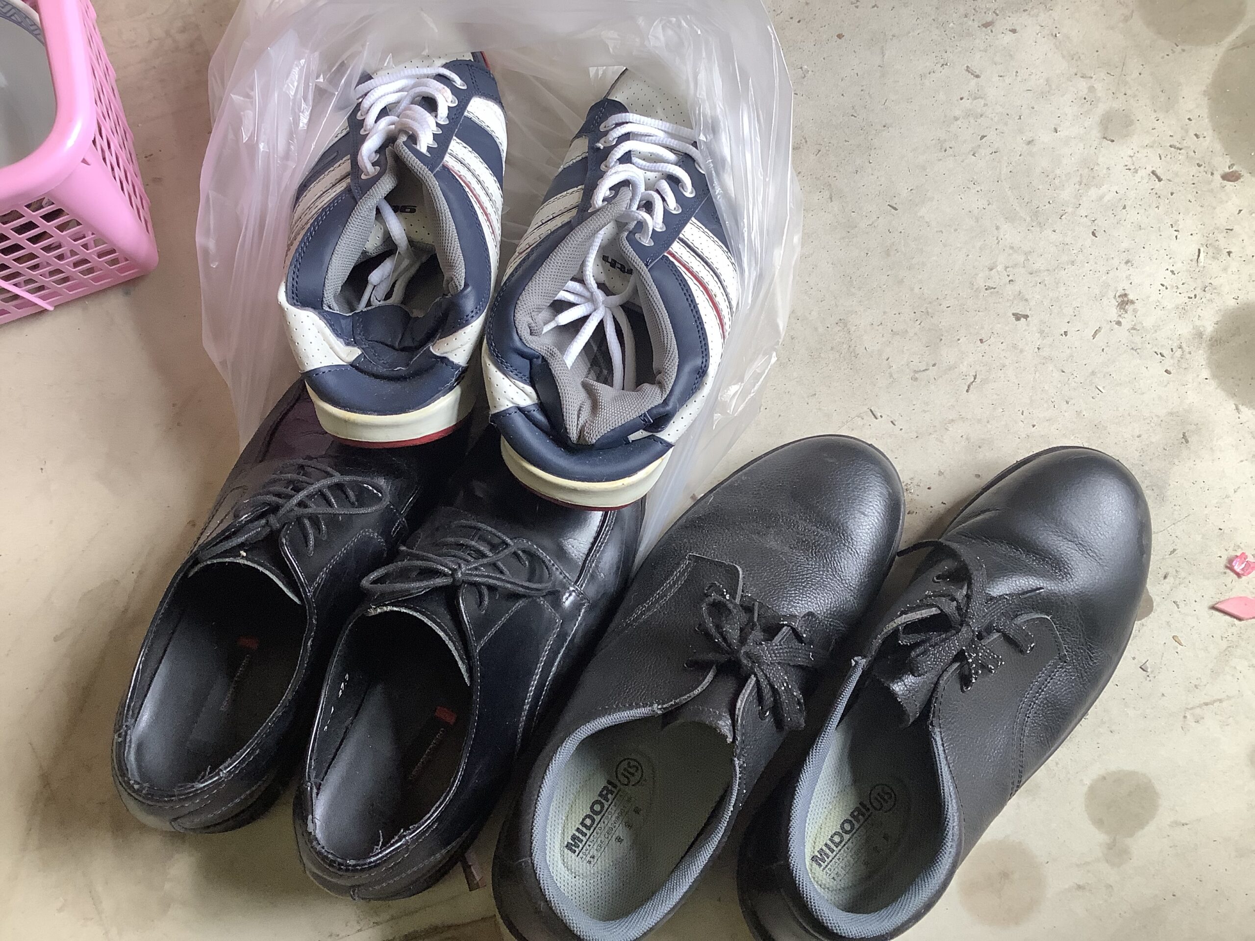 倉敷市昭和町で回収した靴