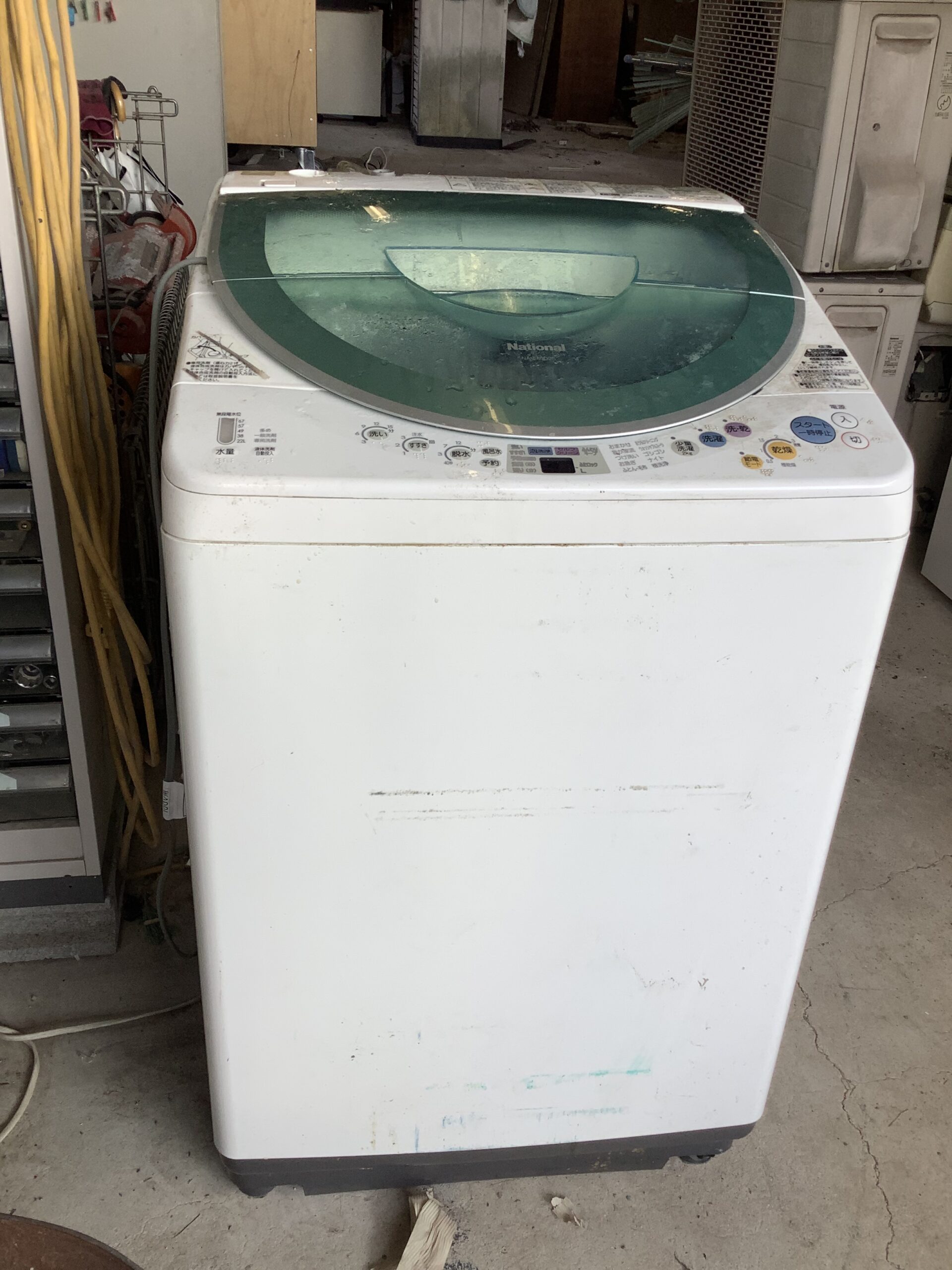 倉敷市福田町で回収した洗濯機