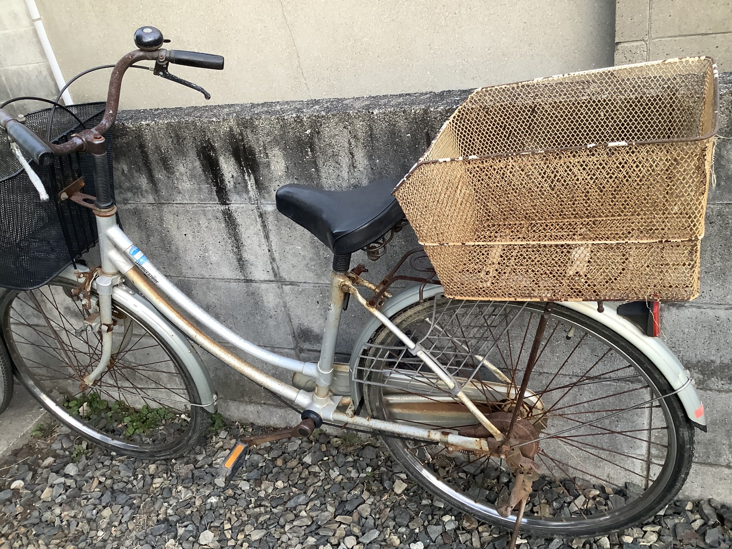 倉敷市老松町で回収した自転車