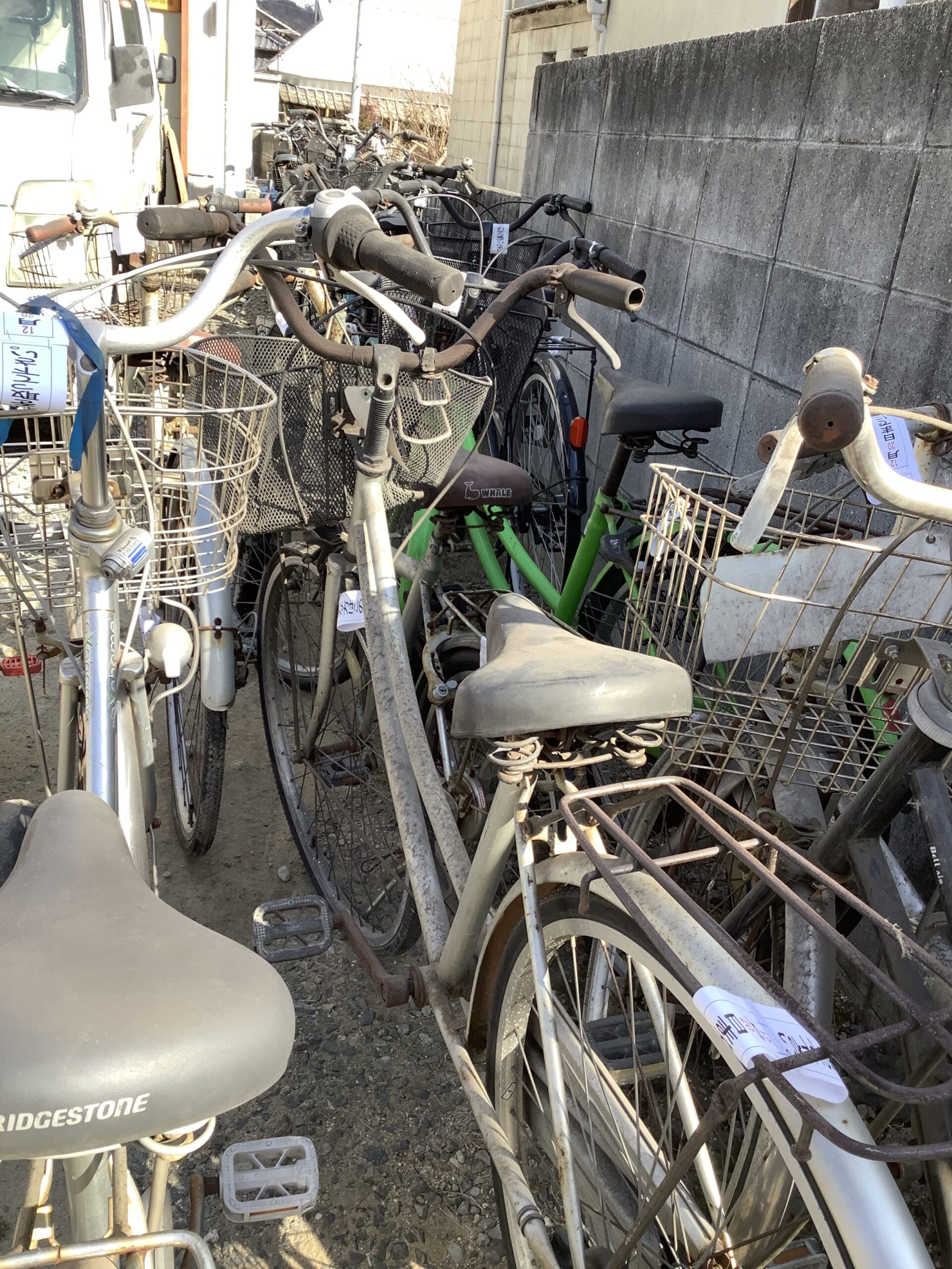 倉敷市玉島で回収した自転車