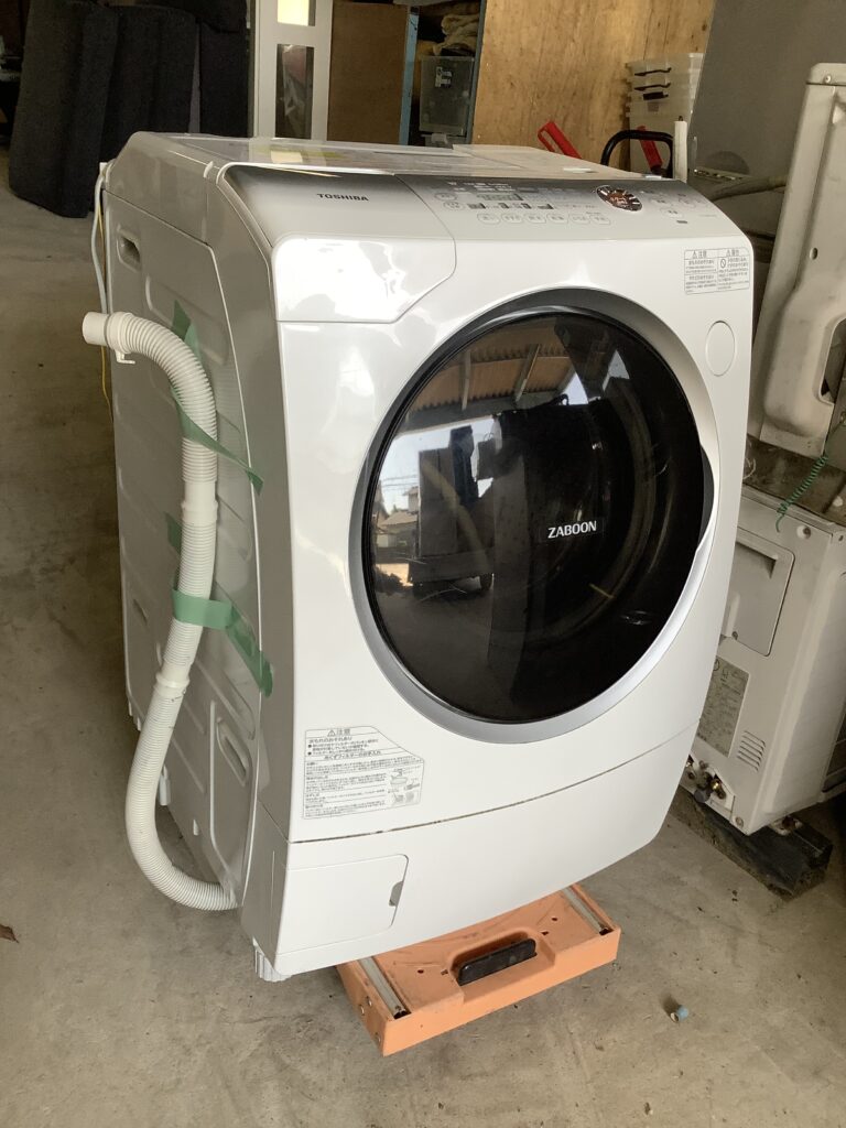 倉敷市阿知で回収したドラム式洗濯機