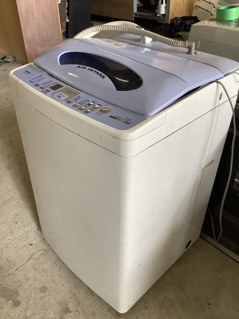 倉敷市福田町で回収した洗濯機