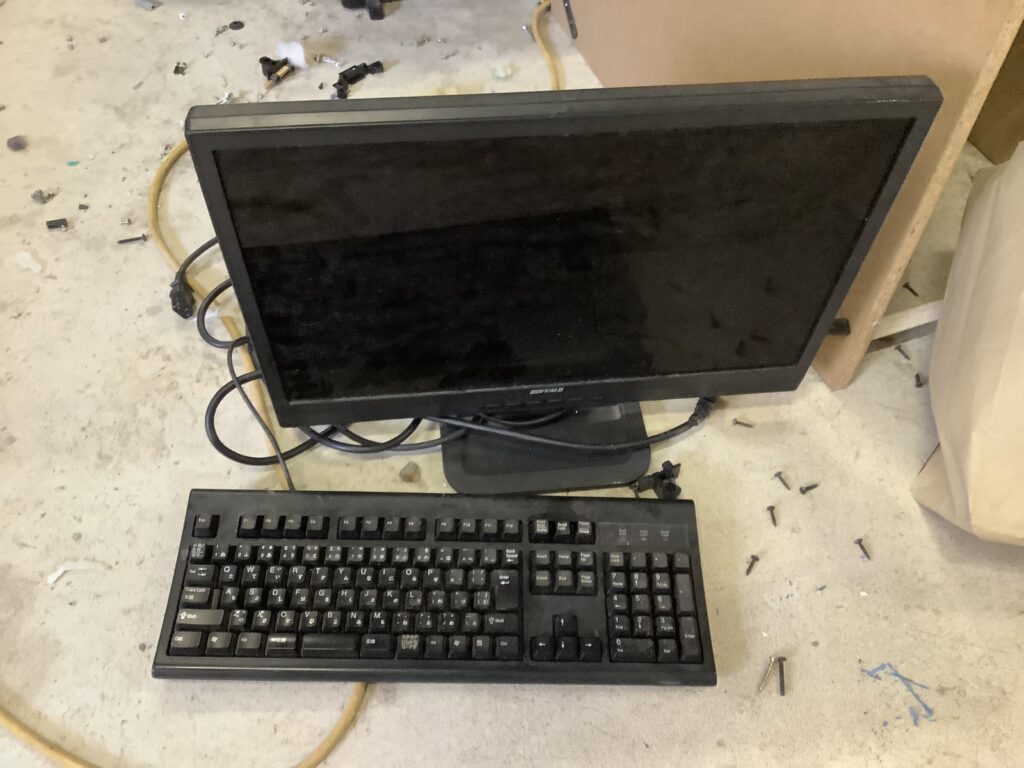 倉敷市児島で回収したパソコン