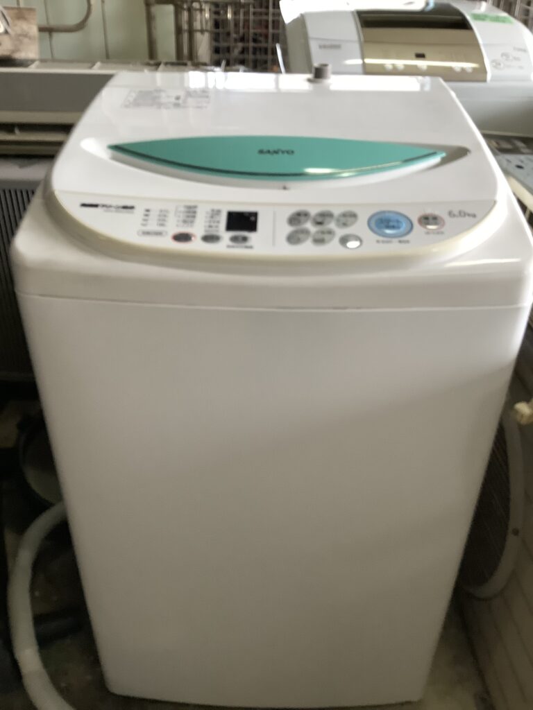 倉敷市新田で回収した洗濯機