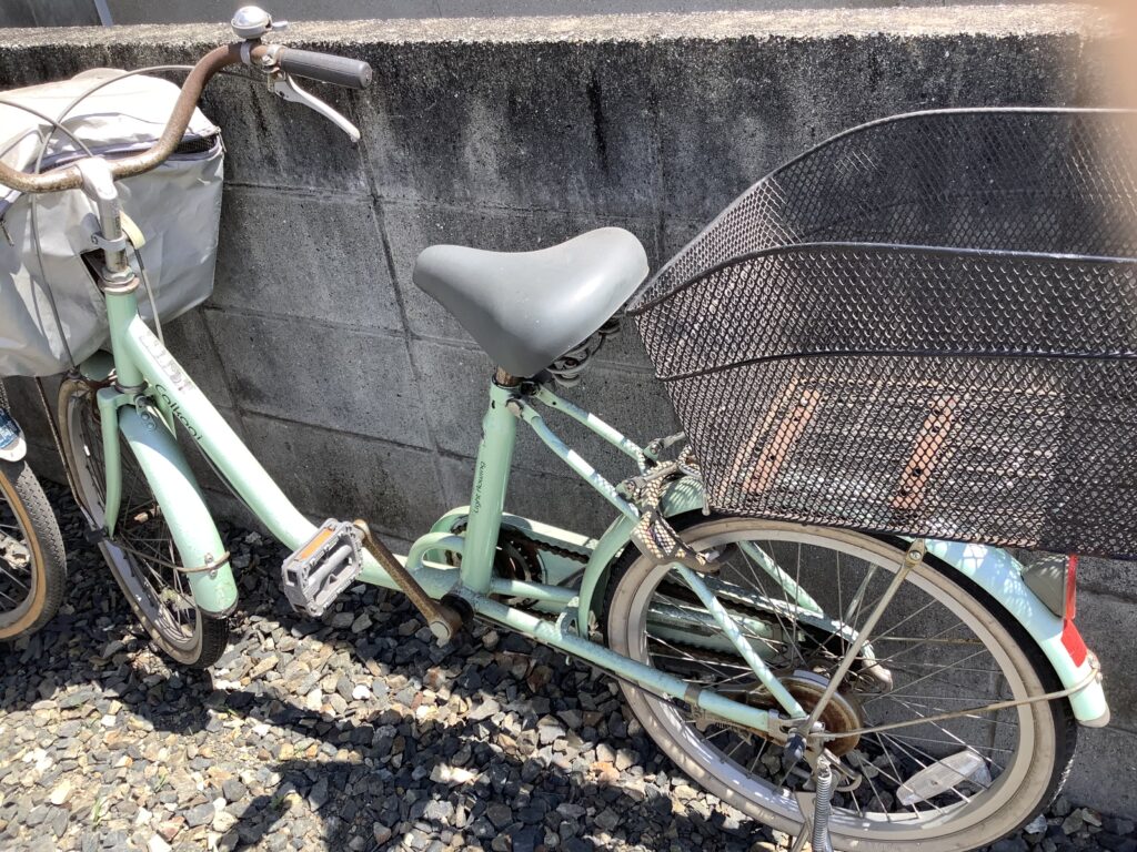 倉敷市粒江で回収した自転車
