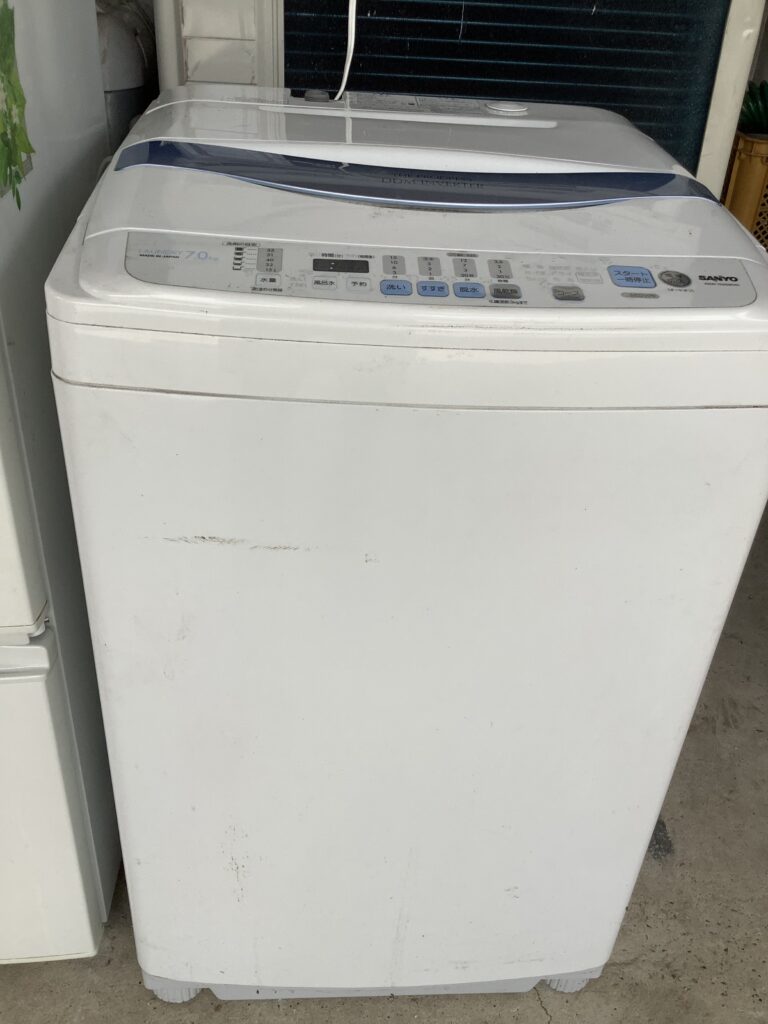 倉敷市浜町で回収した洗濯機