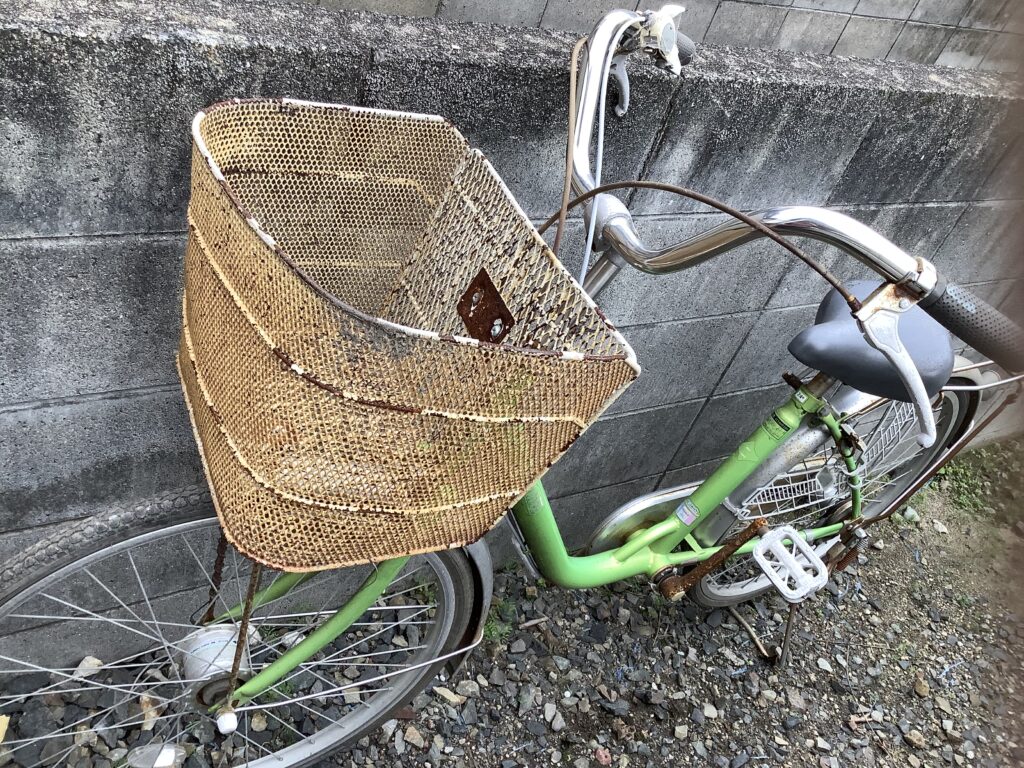 倉敷市中島で回収した自転車