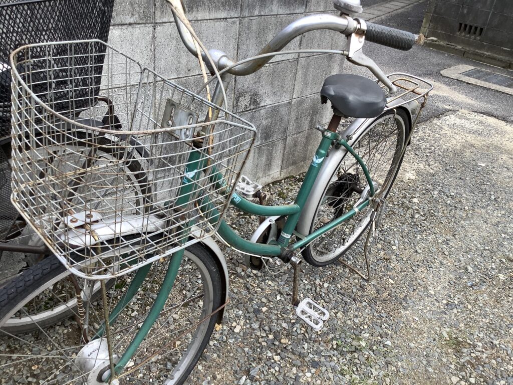 倉敷市沖新町で回収した自転車