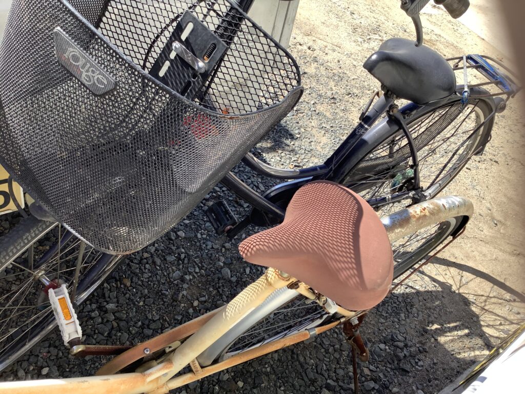 倉敷市西富井で回収した自転車