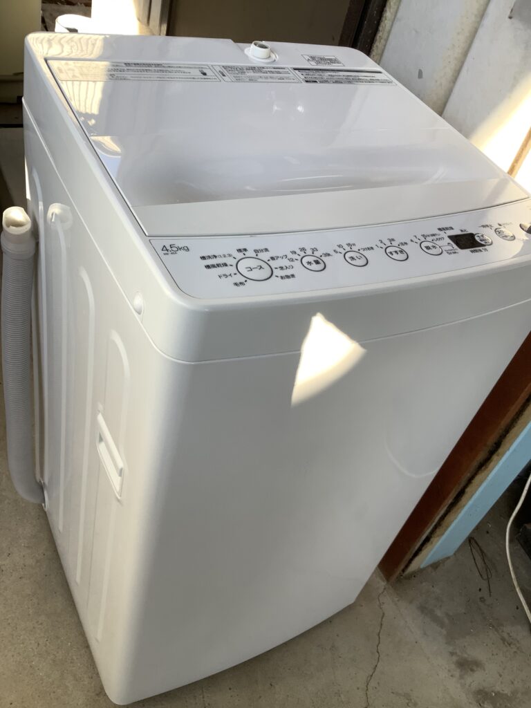 倉敷市平田で回収した洗濯機