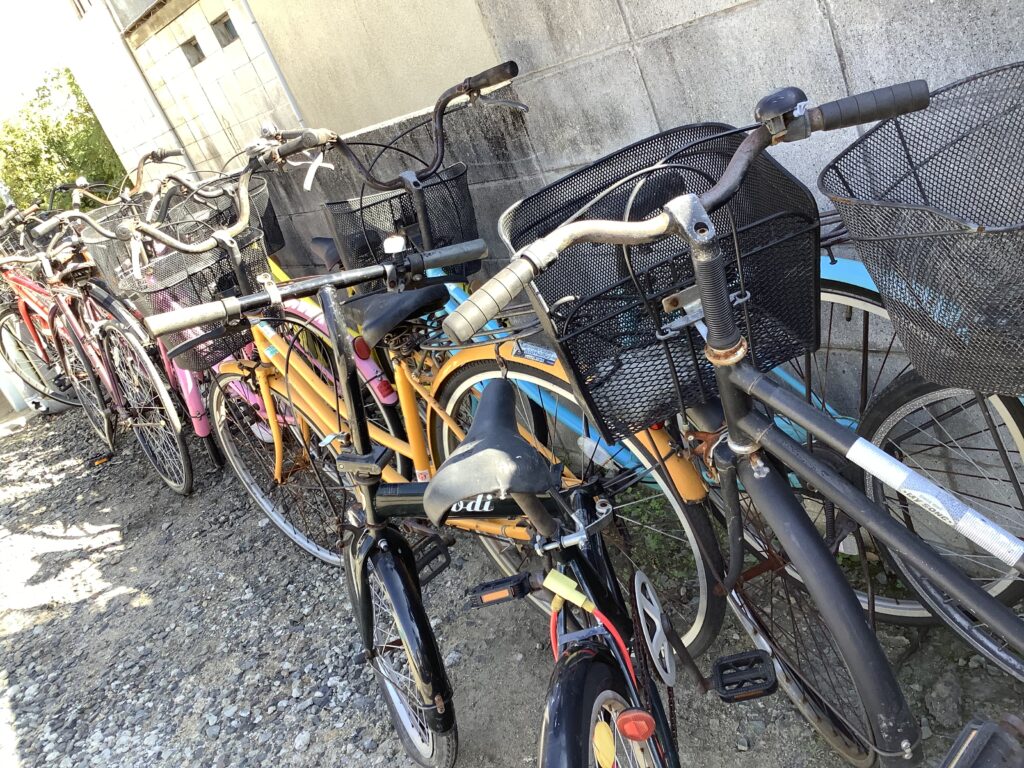 倉敷市笹沖で回収した自転車