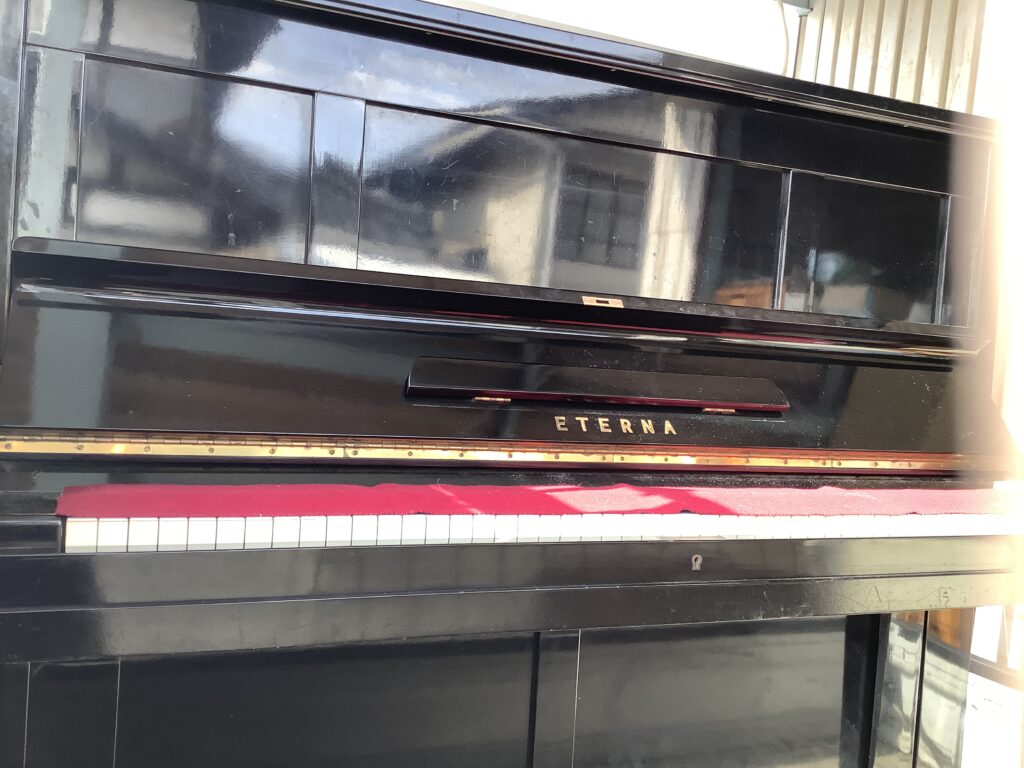 倉敷市加須山で回収したピアノ
