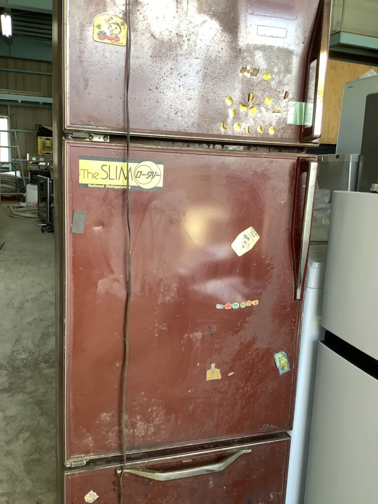 倉敷市栗坂で回収処分した冷蔵庫