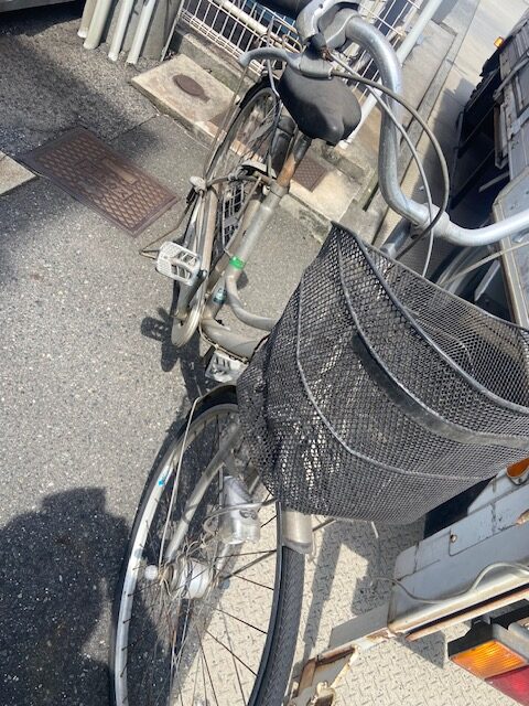 倉敷市茶屋町で回収処分した自転車