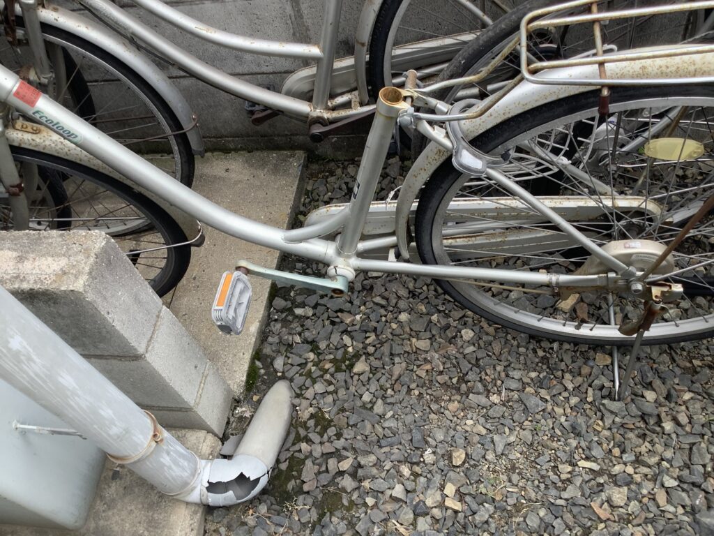 倉敷市笹沖で処分した自転車