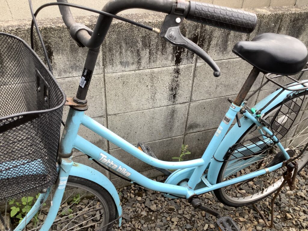 倉敷市船穂町で処分した自転車