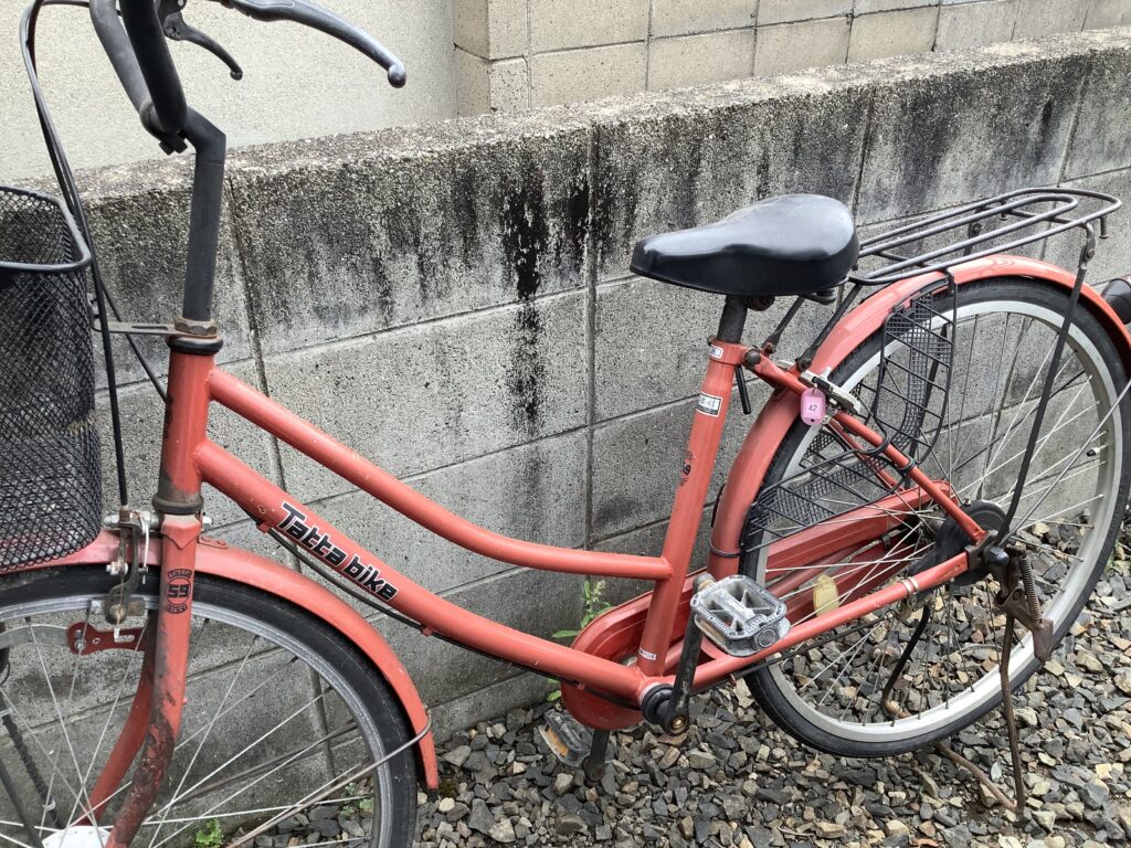 倉敷市船穂町で処分した自転車