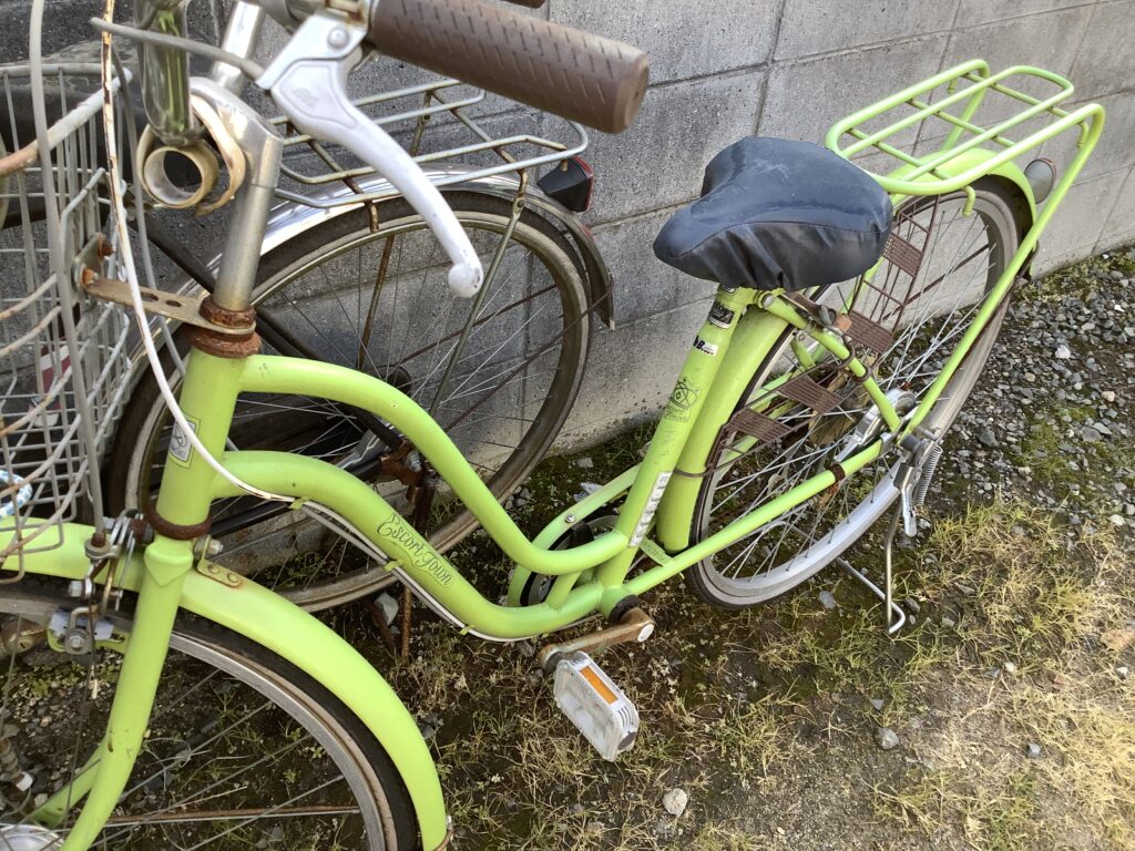 倉敷市船穂町で処分した自転車