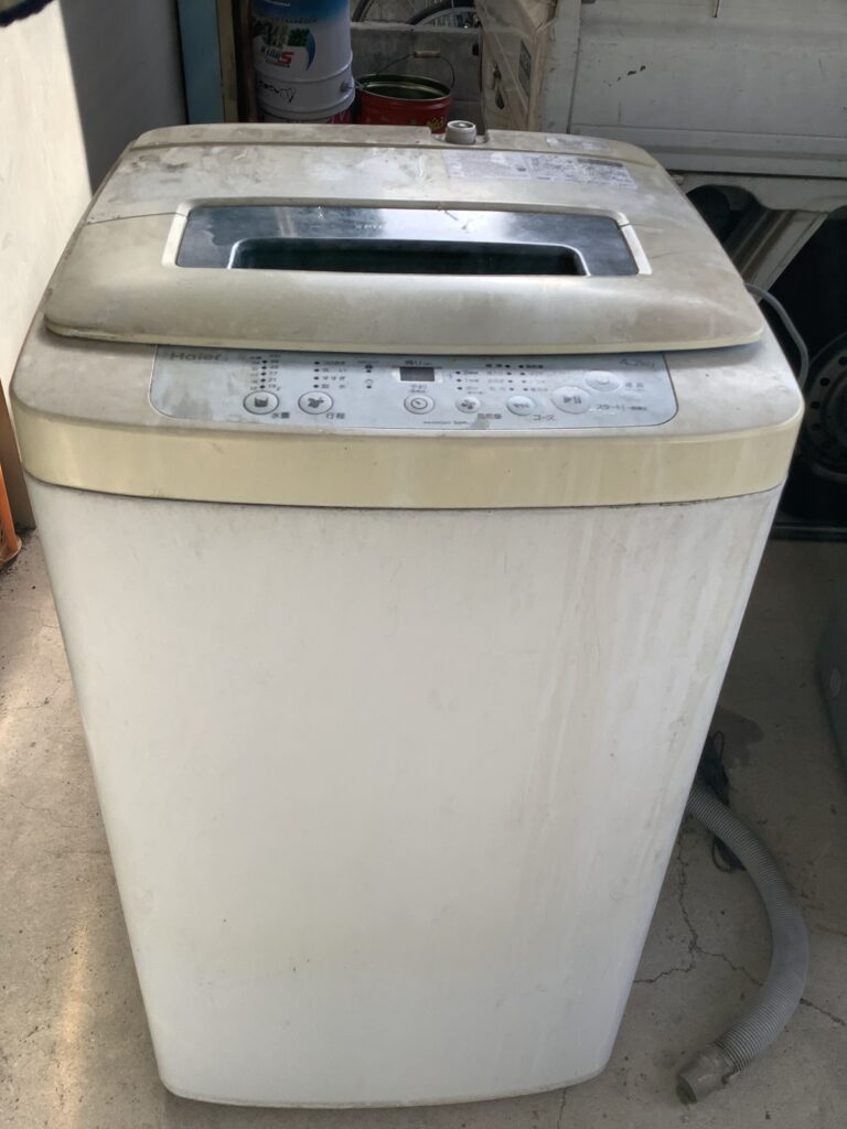 倉敷市水島で処分した洗濯機