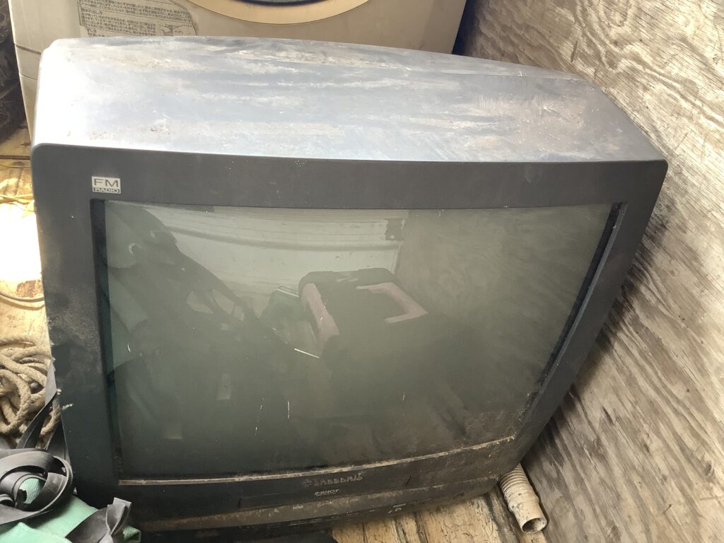倉敷市笹沖で処分したブラウン管テレビ