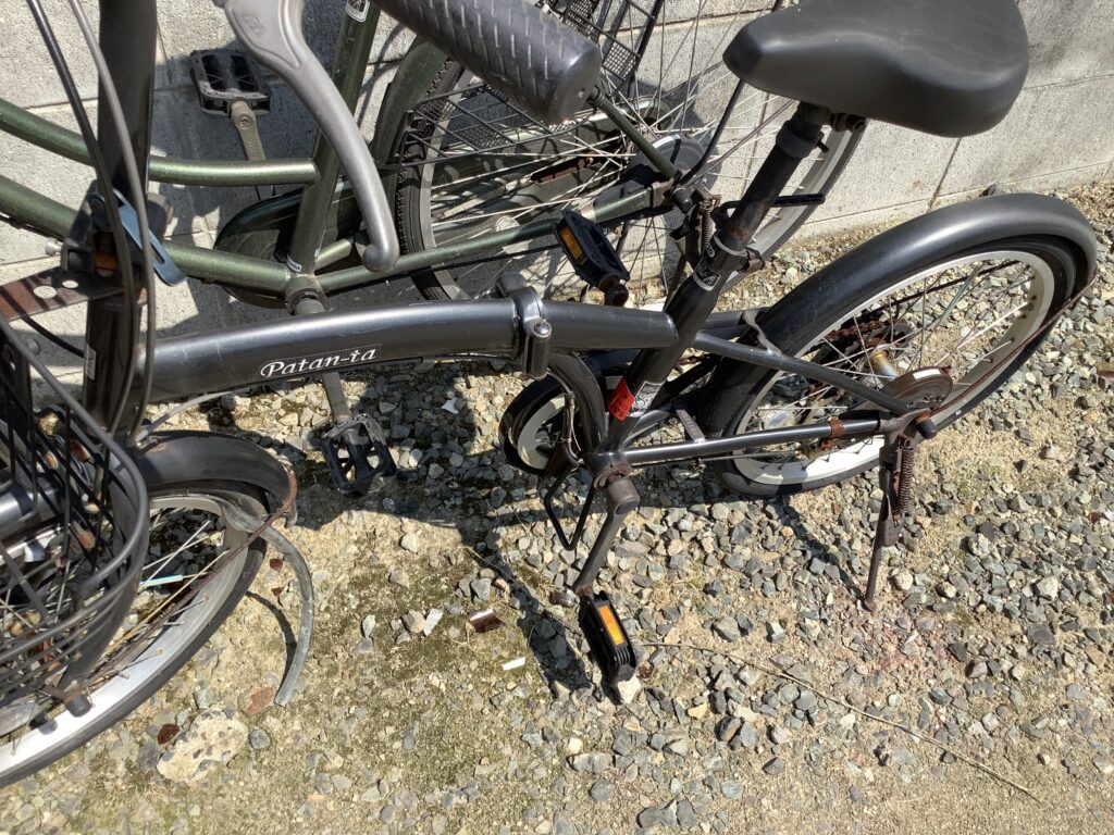 倉敷市茶屋町で処分した自転車