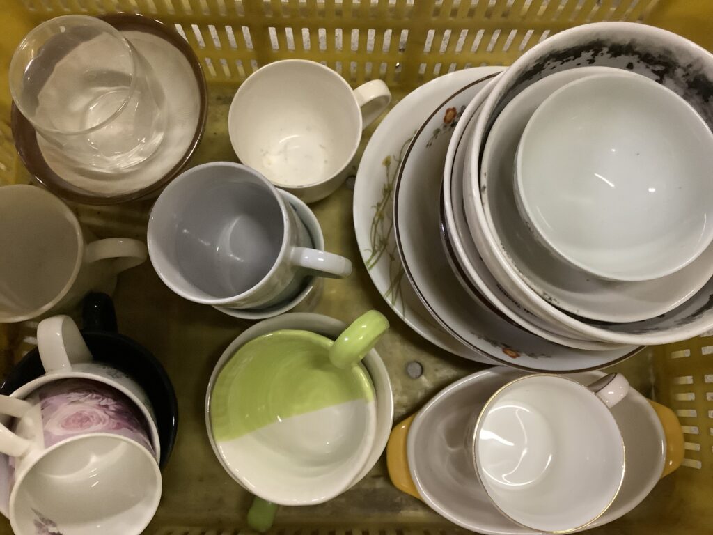 倉敷市中島で処分した食器