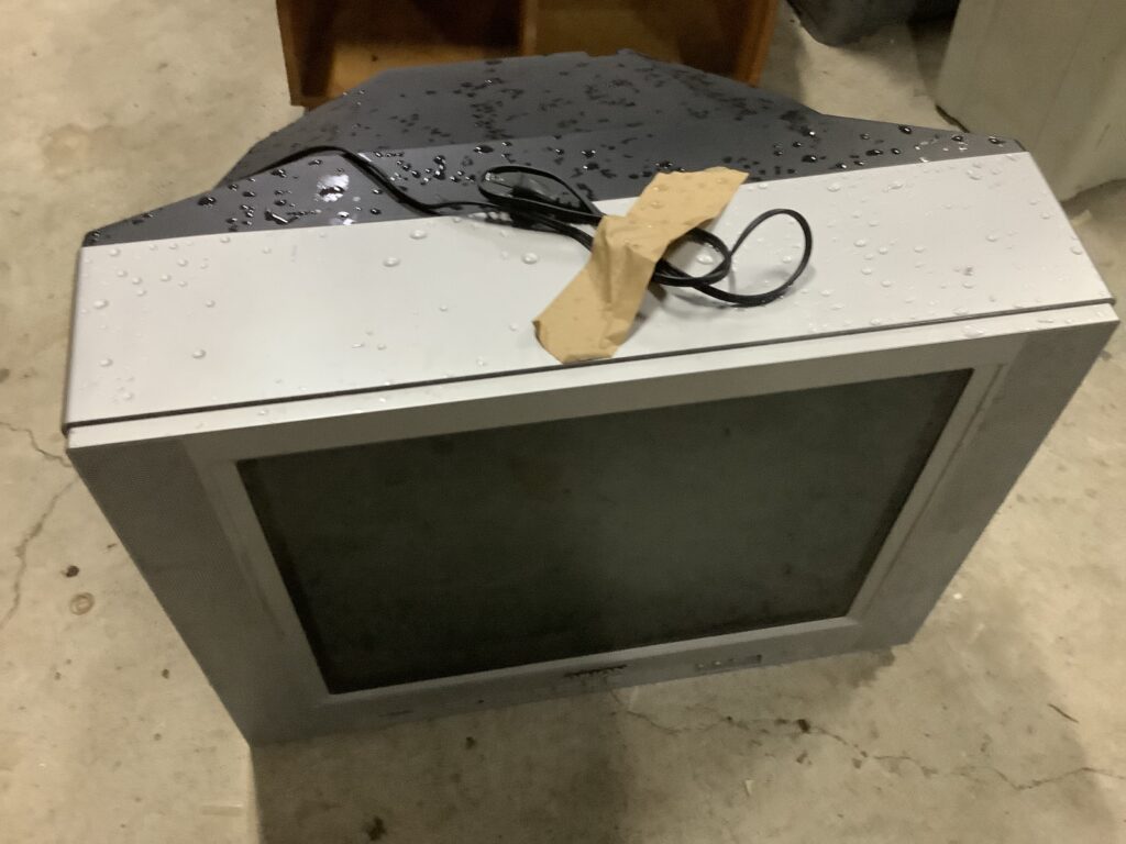 倉敷市笹沖で処分したブラウン管テレビ
