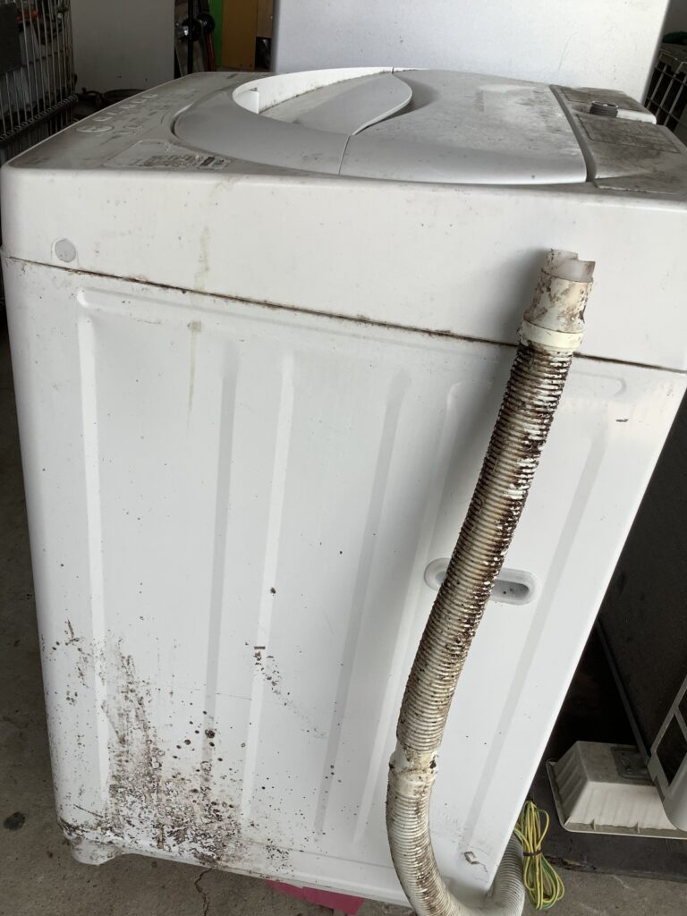 倉敷市真備町で処分した洗濯機