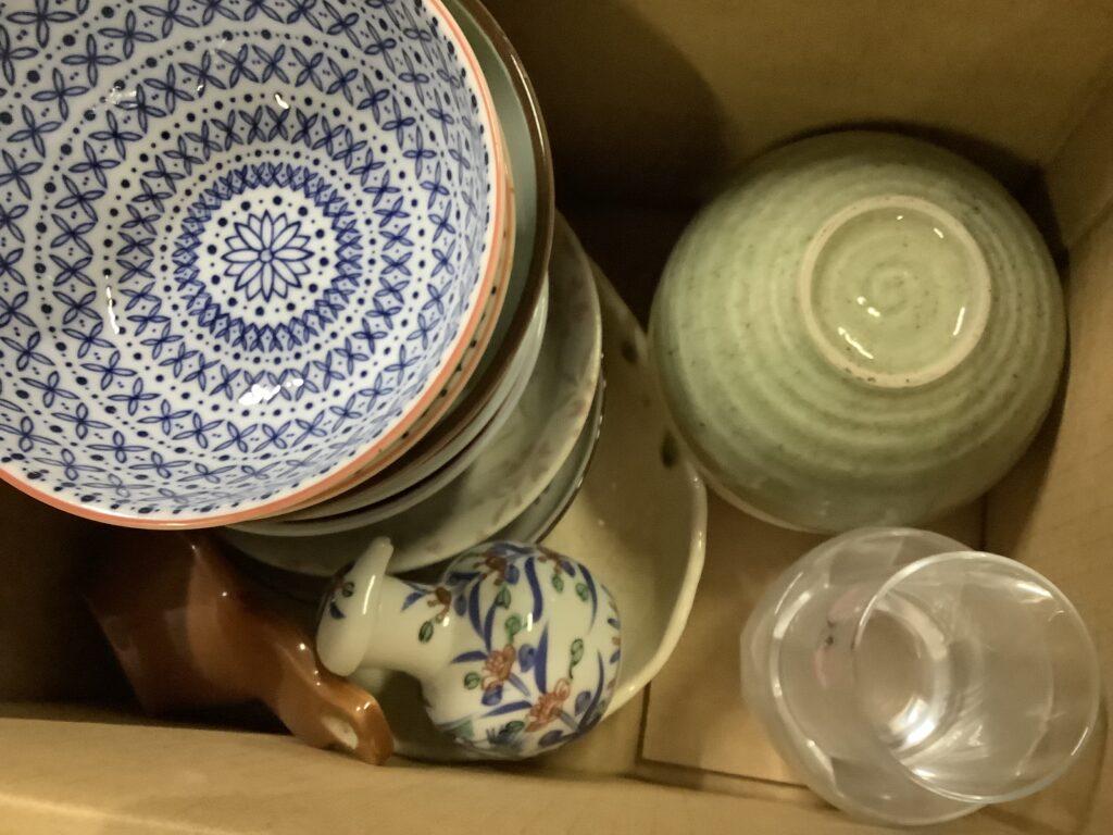 倉敷市中島で処分した食器