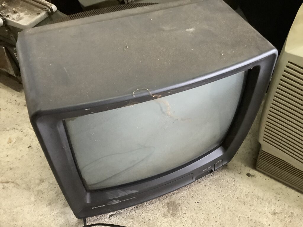 倉敷市西阿知町で処分したブラウン管テレビ
