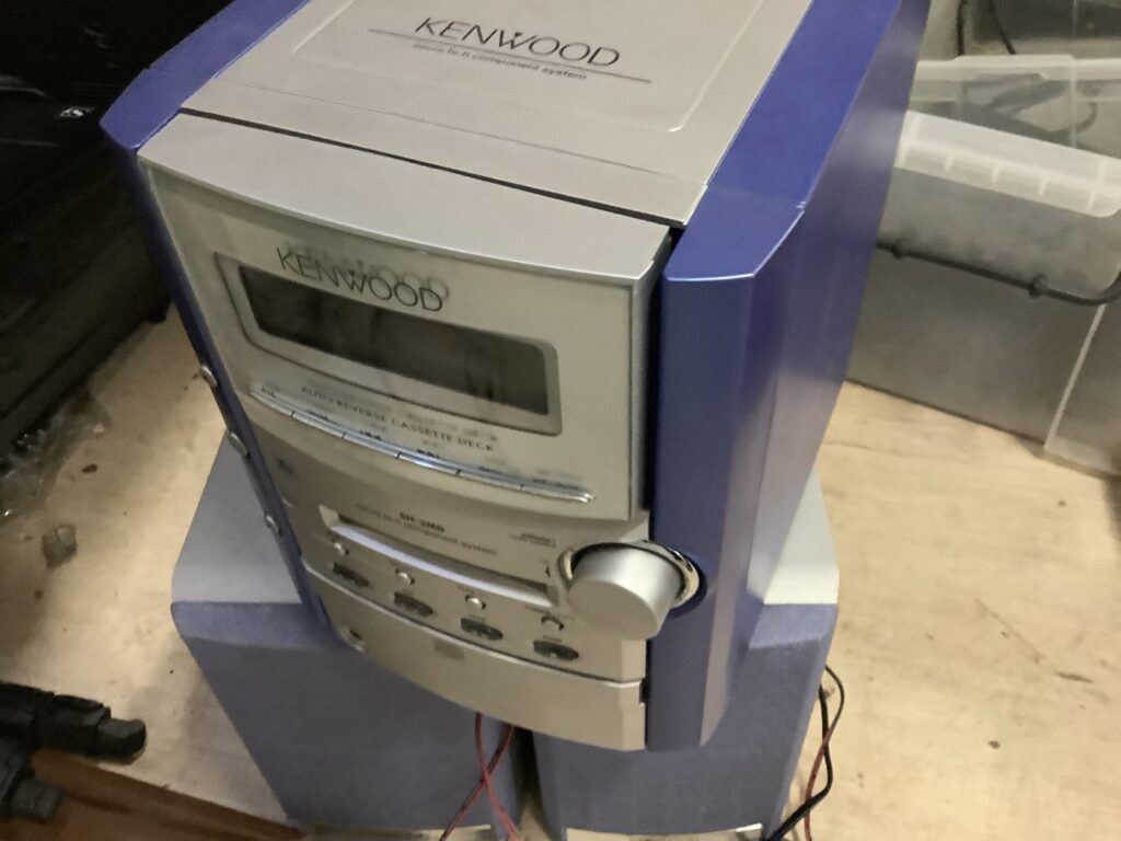 倉敷市笹沖で処分したミニコンポ