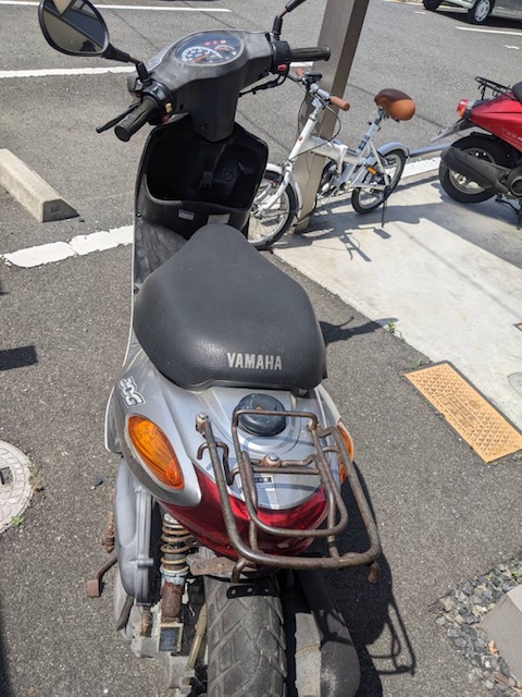 倉敷市西中新田で処分したバイク